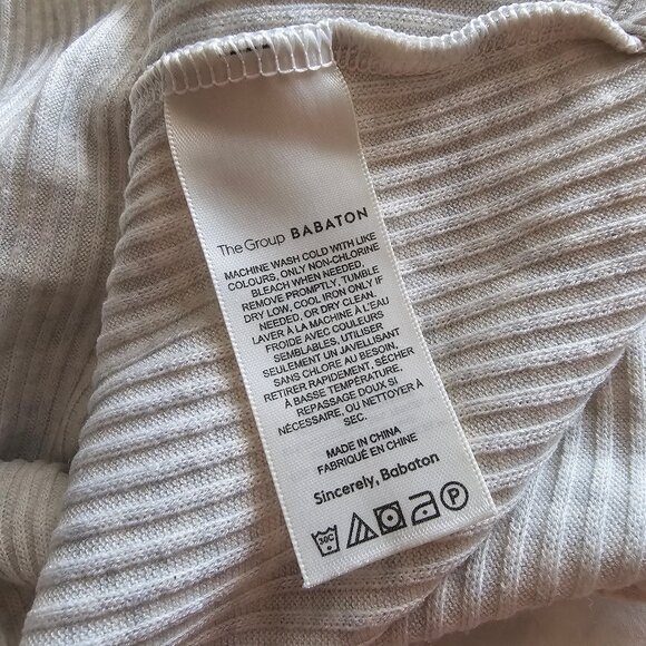 Aritzia The Group by Babaton Traverse Longsleeve - 2022 - Heather Whitecap Grey - Picture 7 of 14
